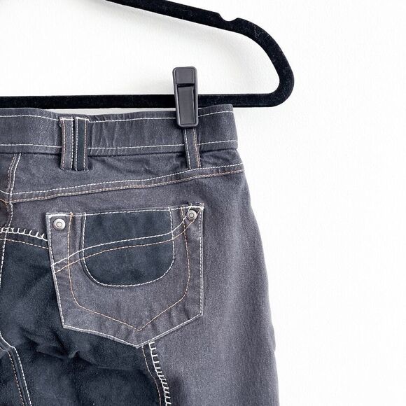 Elation Denim Womens Full Seat Riding Wear Breeches Suede Grip Pant Black 30R - Picture 4 of 12